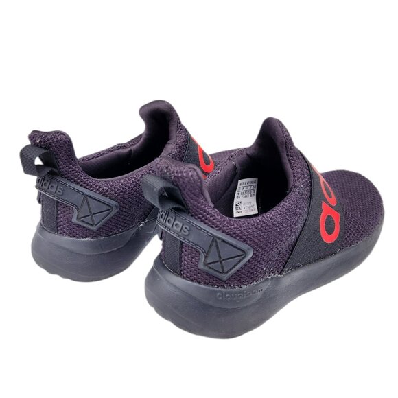 Adidas Lite Racer Adapt Sneakers Shoes Black Red FW7601 Size 11K - Picture 4 of 8